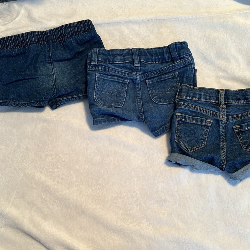 Denim shorts 12/18 month bundle - Picture 2 of 5